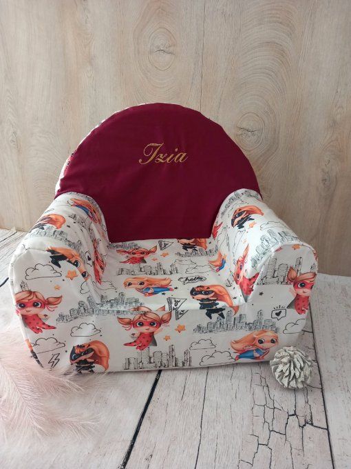 Fauteuil club enfant héros filles