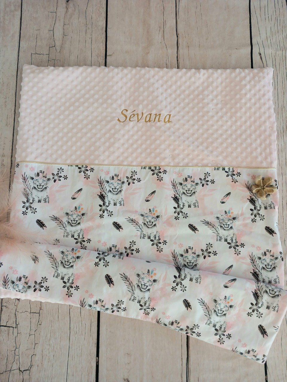 Couverture Minky personnalisable