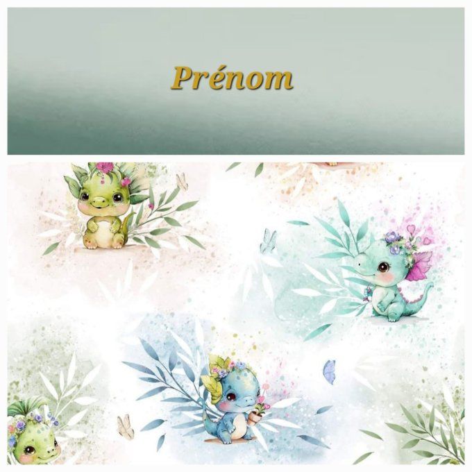 Fauteuil club enfant dragons / uni vert clair