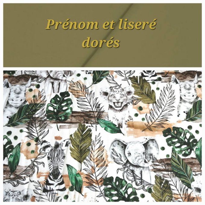 Sac à dos enfant savane verte / rabat uni vert kaki