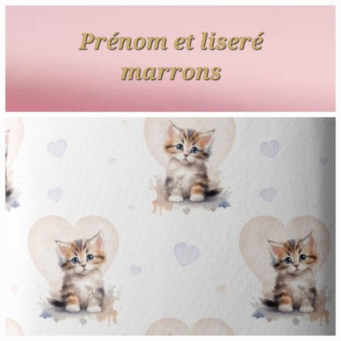 Sac à dos enfant chat / rabat uni rose clair