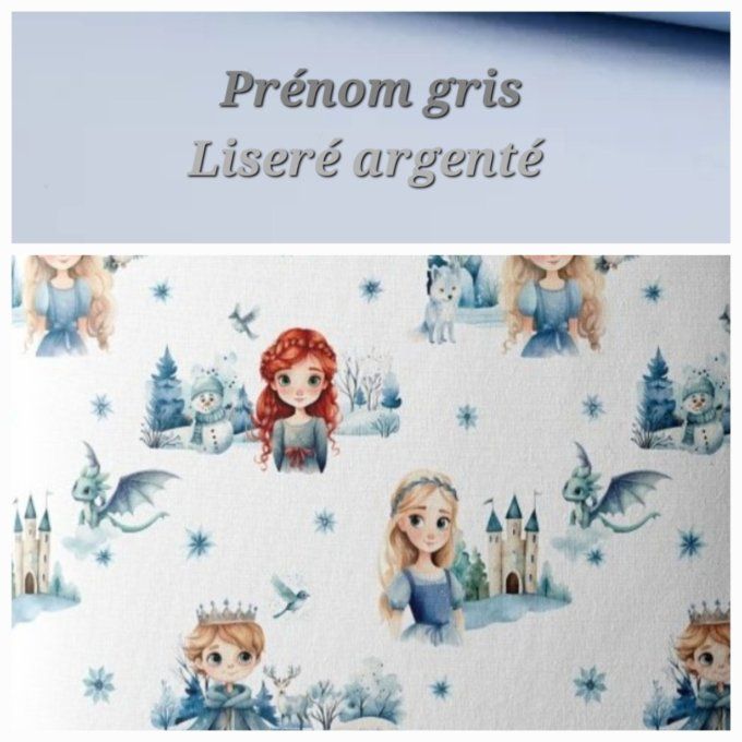 Sac à dos enfant princesses / rabat uni bleu clair