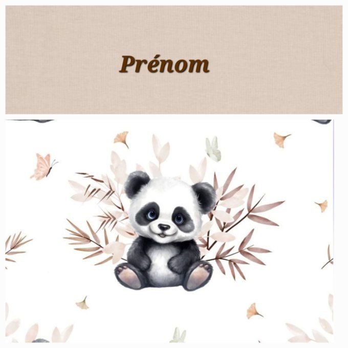 Fauteuil club enfant panda / uni beige