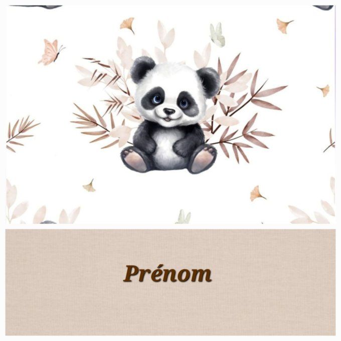 Sac à langer panda / uni beige