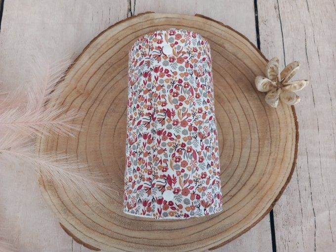 Rouleau d'essuie-tout lavable fleurette