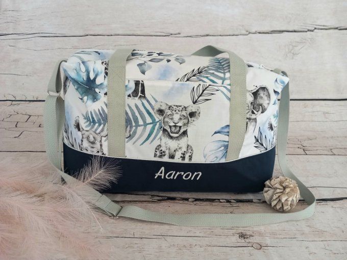Sac à langer savane bleue / uni bleu marine