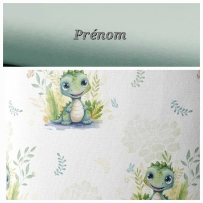 Fauteuil club enfant crocodile / uni vert clair