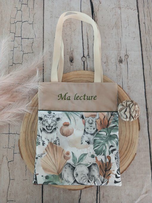 Tote bag savane sable / uni beige