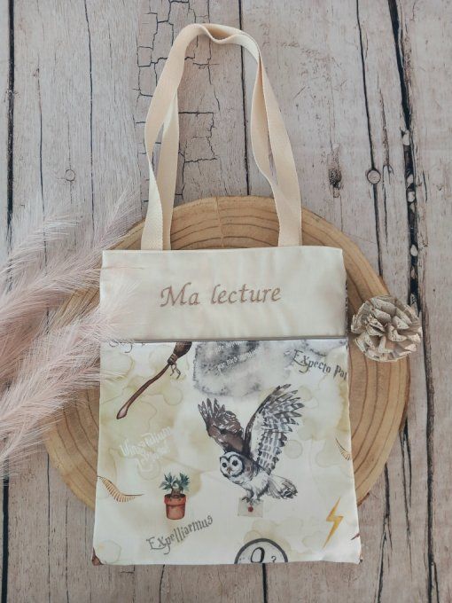 Tote bag enfant sorciers / uni écru