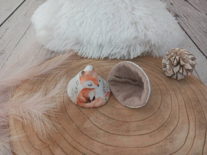 Pare-pipi animaux de la forêt / micro-éponge bambou taupe