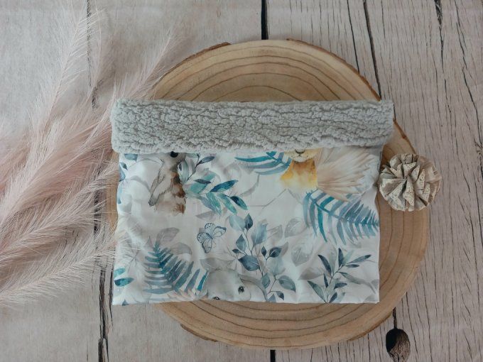 Snood / Tour de cou animaux bleus