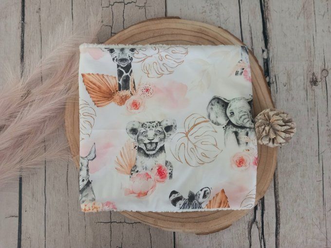 Snood / Tour de cou savane corail