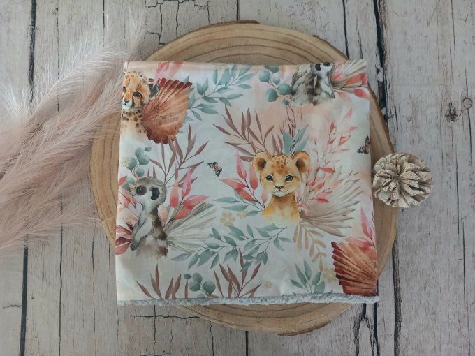 Snood / Tour de cou animaux marrons