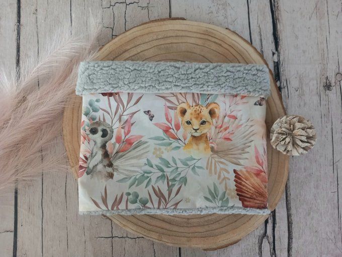 Snood / Tour de cou animaux marrons