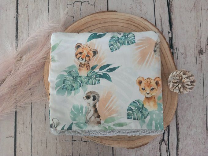 Snood / Tour de cou animaux verts