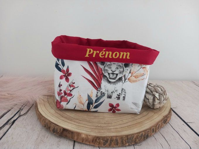 Panière à couches savane bordeaux / uni bordeaux