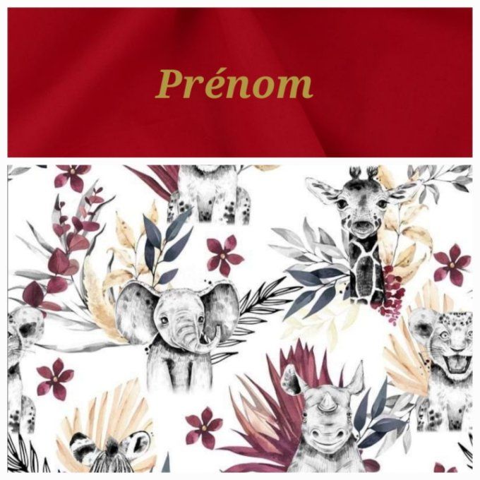 Fauteuil club enfant savane bordeaux / uni rouge foncé