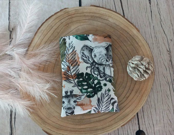 Pochette à livres savane verte / uni kaki
