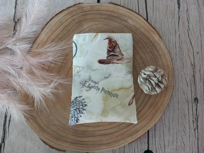 Pochette à livres sorciers / uni écru