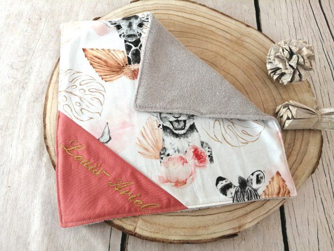 Serviette de table savane corail