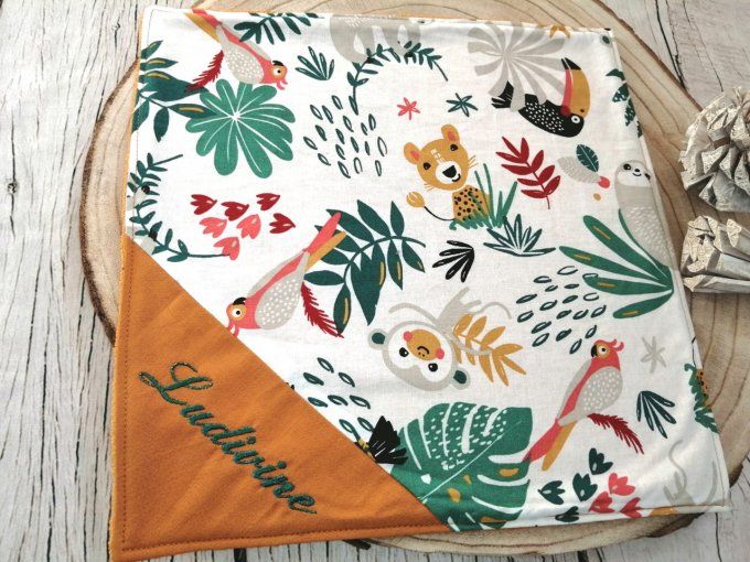 Serviette de table jungle blanche