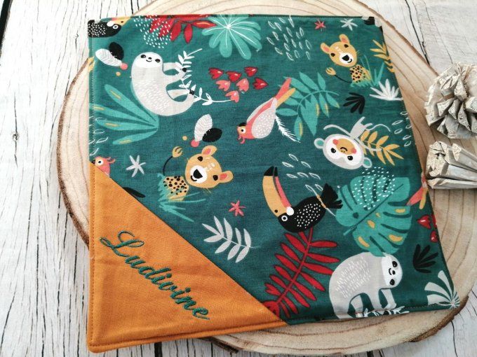 Serviette de table jungle verte