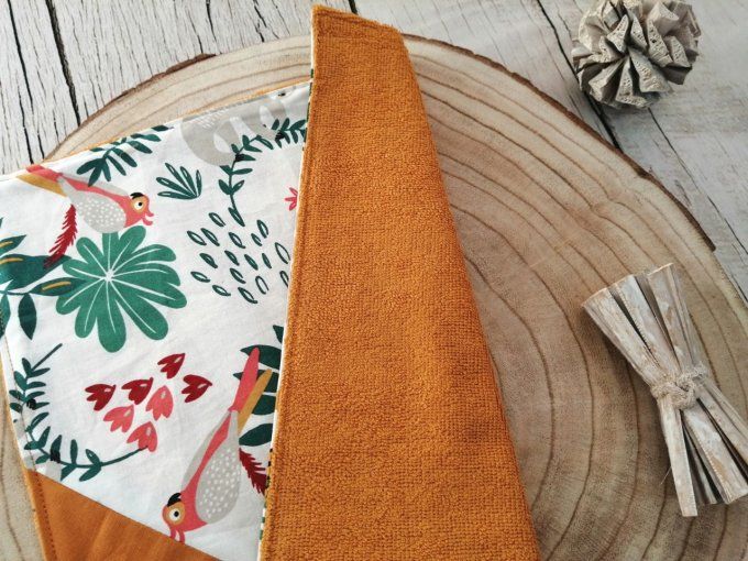 Serviette de table jungle blanche