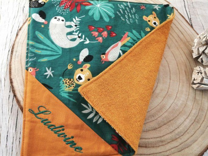 Serviette de table jungle verte