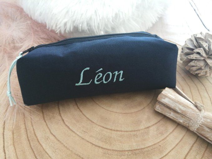 Trousse d'école bleu marine