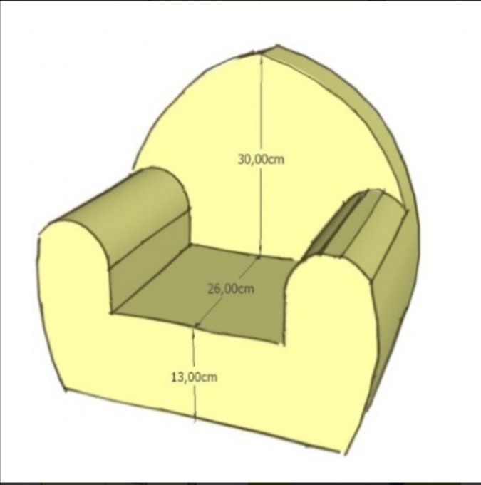 Fauteuil enfant savane verte